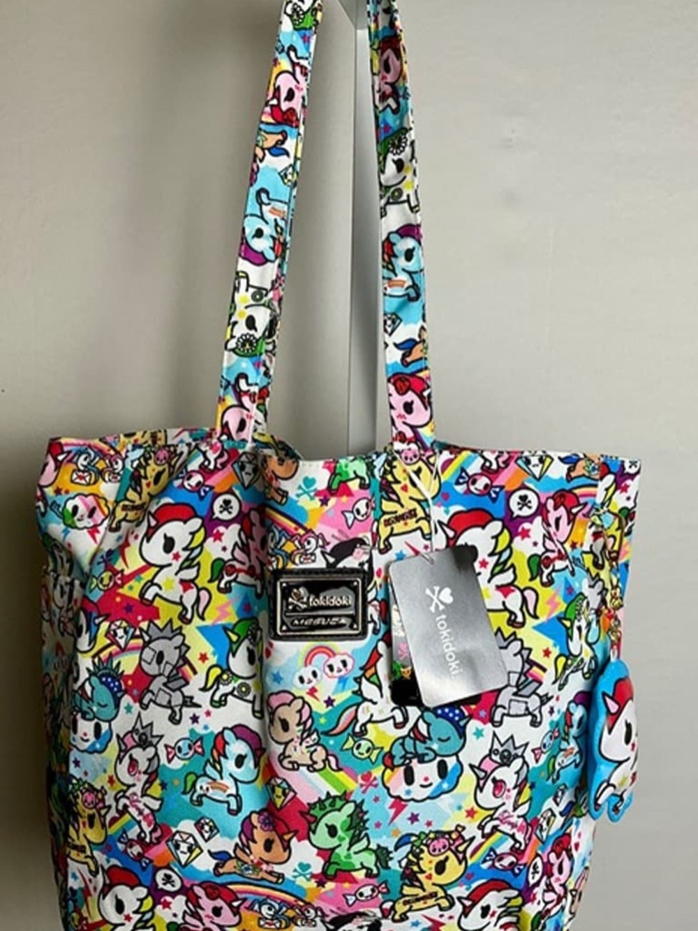 TOKIDOKI MESUCA ALL-OVER CHARACTER PRINT TOTE BAG~NEW WITH TAGS!